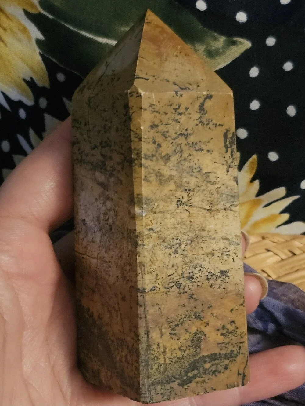 AAA-Grade Natural Picture Jasper Chunky Tower Dendritic Details Beautiful Decor